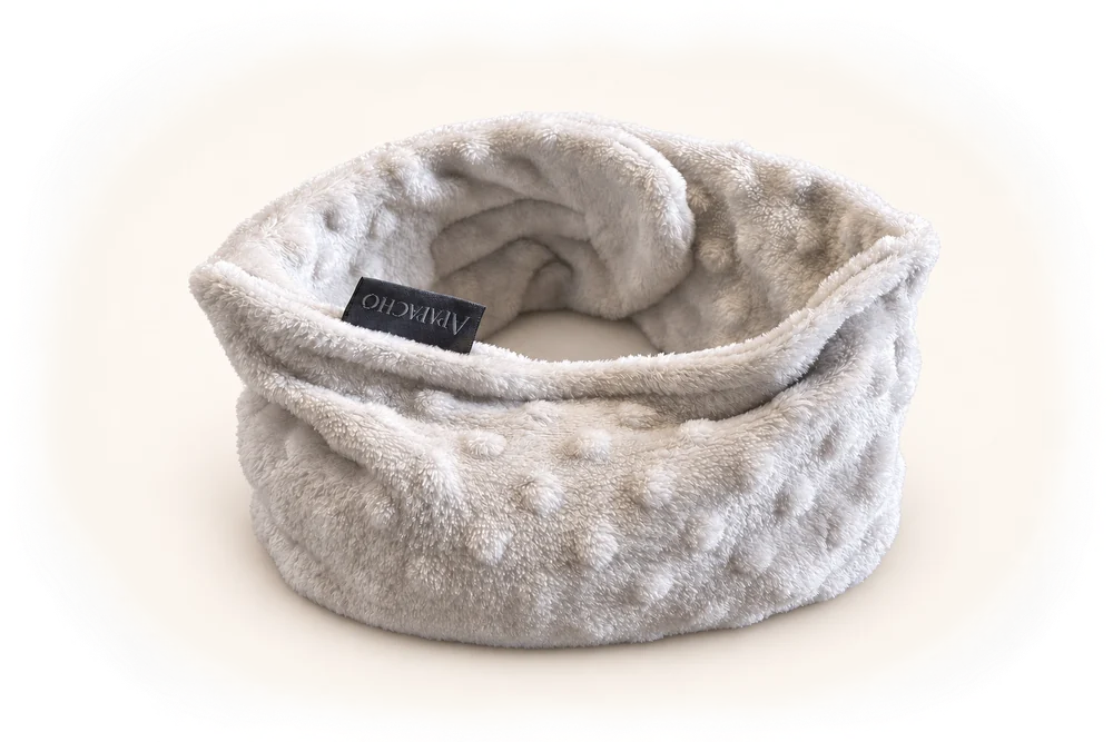 Fajita térmica APAPACHO cerrada con forro suave gris claro y relieve circular